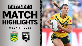 Jillaroos v Kiwi Ferns | Extended Highlights | Pacific Championships | Week 1, 2023 | NRLW