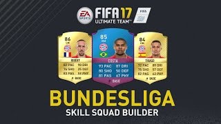 FIFA 17 BUNDESLIGA SQUAD BUILDER w/ Ribery,SBC Douglas Costa  FUT 17