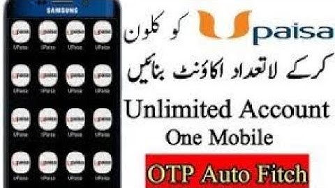 U Paisa unlimited clone create only 1 click per Auto OTP Fitch || #clone  #upaisa #unlimited #otp