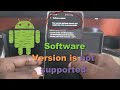 Your Current Software version isn’t Supported Fix: 2 Solutions