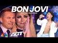 All the judges cry hysterically | When they heard the song Bed Of Roses with Extraordinary voice