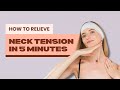 How To Relieve Neck Tension in 5 Minutes | Face Fitness, Facial Fitness, Facial Yoga
