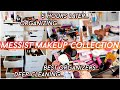DEEP CLEANING & ORGANIZING MY MAKEUP COLLECTION *SATISFYING* & *MOTIVATING*