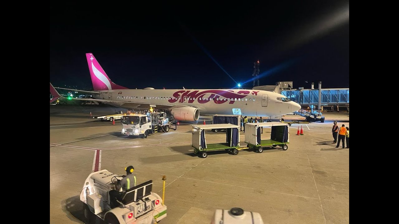 Swoop Airlines Inaugural flight to Kingston Jamaica YouTube