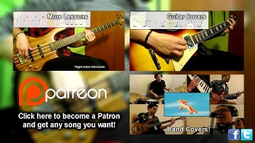 Lesson #1: Warm Up Session Lvl.1 (Bass Exercise) (Play Along Tabs In Video)