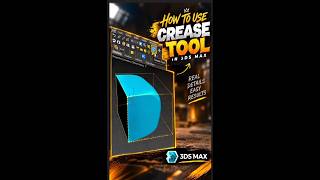 How to Use the Crease Tool in 3ds Max | Easy Hard-Surface Modeling Tutorial #shortvideo #3dsmax #3d