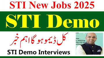 STI Demo Interviews News 2025 | School Teaching Internees STI Jobs | STI Jobs 2025 Interviews