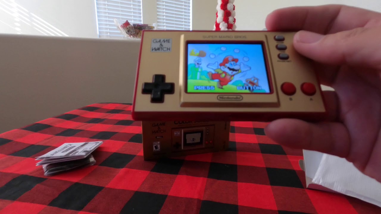 The New 2020 Super Mario Bros Game & Watch by Nintendo unboxing - YouTube