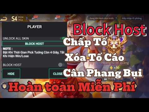 Cách Sử Dụng Hack Xóa Tố Cáo Block Host Cân Tố Phang Bụi Mới Nhất Antiban Acc Chính – Hướng Dẫn Chi Tiết