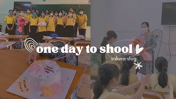 MỘT NGÀY ĐI HỌC CỦA HỌC SINH CẤP 3  // School Vlog // Tổ chức 8/3 //sakura