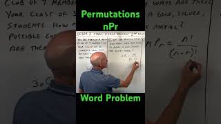 Permutations Word Problem nPr