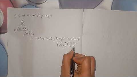Find the missing angle #maths