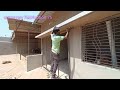 sliding gate installation polycarbonate sheet kaise fitting Kare #gate #fast_work #fabrication