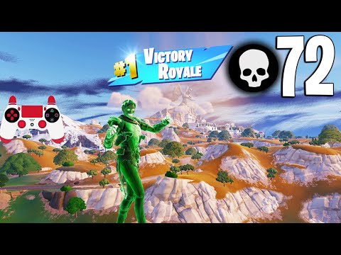 72 Elimination Solo Vs Squads Gameplay Wins (Fortnite Chapter 5 Season 2 PS4 Controller)