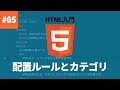 【HTML入門】#05. 要素の配置ルールとカテゴリー