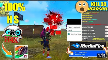 🤩ffh4x Auto Headshot Hack‼️ New Injector FF || Free Fire Esp Name Mod Menu Injector Hack #OB32