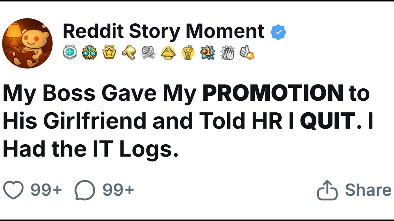My Boss Gave My Promotion to His Girlfriend and Told HR I Quit. I Had the IT Logs. [FULL STORY]