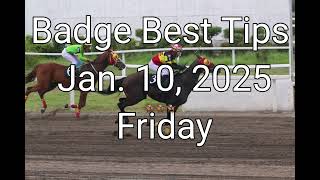 Badge Best Tips For Jan. 10, 2025 Friday @ Metro Manila Turf Club Inc. Resimi