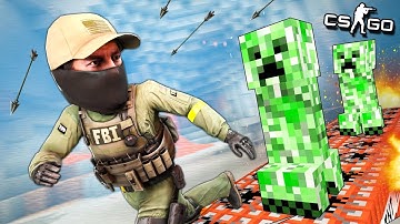 КРИПЕР VS БЕГУН! 1 СЕКУНДА И ЛОВУШКА ВЗОРВЕТ ТЕБЯ! АДСКИЙ DEATHRUN В CS:GO