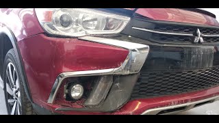 Tushar sahoo Mitsubishi ASX front damage car