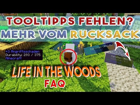 Fehlende Tooltipps? + Hotkeys, Settings, mehr Rucksack Funktionen - Life in the Woods Tutorial Tipps