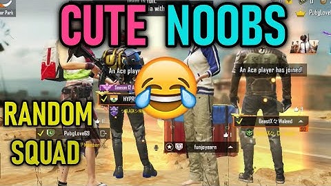 Joined a Random Squad like Bot | Cute Little Noobies | PUBG Mobile