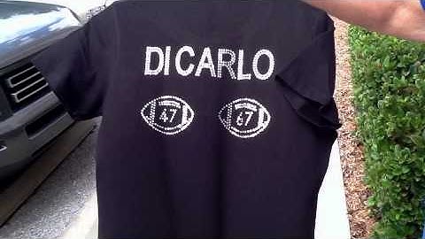 Making A Custom Rhinestone Football Shirt The Rhinestone World