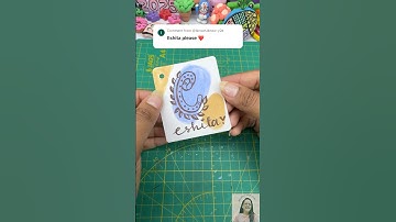 Boho initial name art #youtubeshorts #diy #artandcraft #art #bohoart #nametags