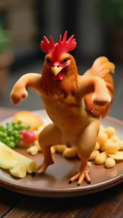 ayam lucu joget joget #cat #funny #shotrs #ayamberkokok