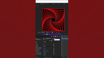 Create Rotating tunnel loop animation in after effects #aftereffects #motiongraphics