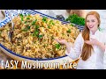 EASY Mushroom Rice Recipe!! Perfect Side-Dish for Seafood, Chicken, Beef & Lamb!!