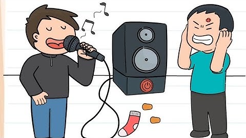 Brain Test Level 513 Stop de irritante zanger. Walkthrough