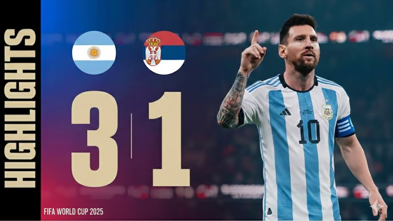 ARGENTINA vs SERBIA – South American Power vs European Strength ⚔️🔥-Fifa world Cup 2025 Match 35⚽️