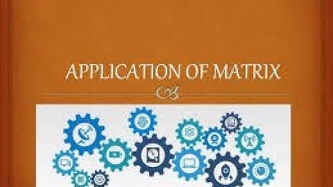 Case study on Matrices and Calculus| Matrices and Calculus | SNS Institutions