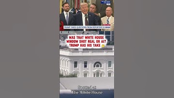 Was That White House Window Shot Real or AI? Trump Has His Take 🤔 #AIorWhat #WhiteHouse