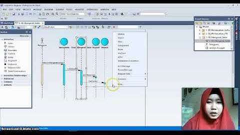 Membuat sequence diagram mengecek saldo dalam sistem ATM