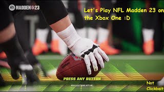 Lets Play NFL Madden 23 Xbox One screenshot 1