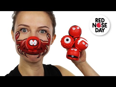 Red Nose Day Face Paint Tutorial 