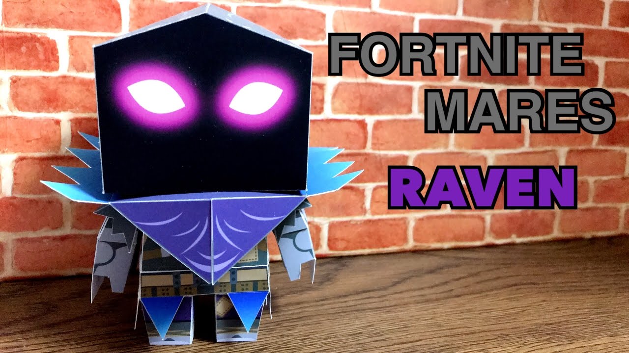 フォートナイト レイブンを作ってみた ハロウィン限定フォートナイトメア ミニドール ペーパークラフト Fortnite Papercraft Raven Youtube