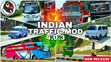 BUSSID INDIAN TRAFFIC MOD APK V4 | BETA VERSION | HOW TO ADD TRAFFIC MOD  (HINDI) #bussid