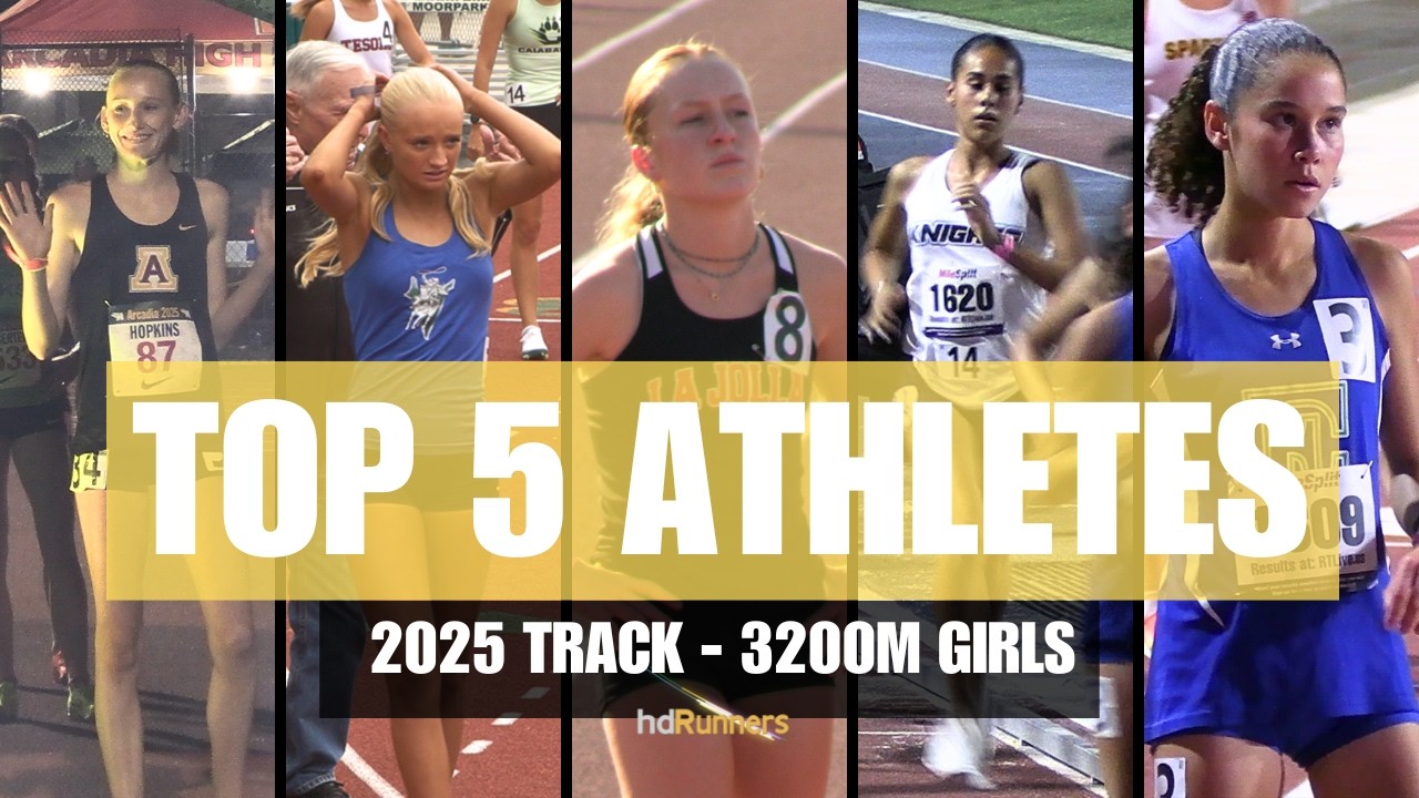 2025 T0P 5  RETURNING CALIFORNIA TRACK ATHLETES:  GIRLS 3200M
