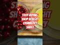 This is HOW you ACTUALLY make cranberry sauce #recipe #cooking #shorts