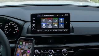 2024 Honda CRV Hybrid Tutorials  How To Wirelessly Pair Your Phone