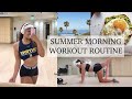 SUMMER MORNING WORKOUT ROUTINE! Leg Day | Alyssa Revecho