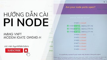Hướng dẫn cài Node Pi mạng VNPT modem IGATE GW040-H