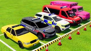 Ford Peugeot Police Cars Mercedes Ford Ambulance Emergency Vehicles Transporting Fs22