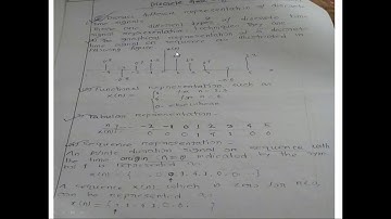 Different representation of discrete time signal Bangla