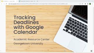 Tracking Deadlines with Google Calendar screenshot 5