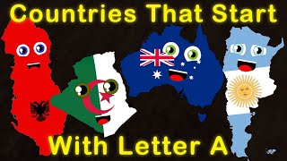 Countries & US States That Start With Letter A  Countries of the World Song