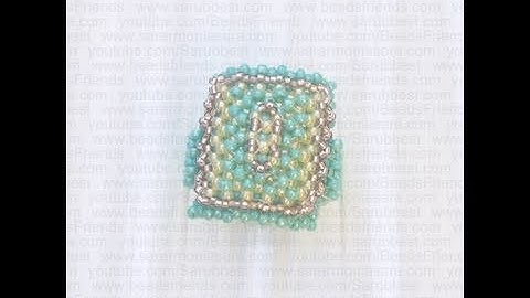 BeadsFriends: Right Angle Weave tutorial - How to make a bead ring (RAW) | Beading Tutorial
